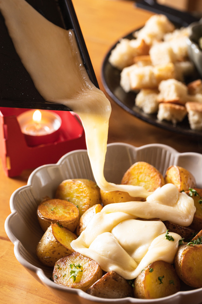 Raclette is one of the traditional dishes of Swiss cuisine.